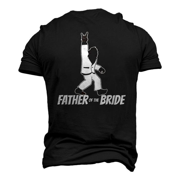 Mens Bigfoot Rock And Roll Wedding Party For Father Of Bride Men's 3D T-Shirt Back Print