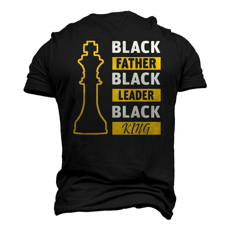 Black Father Black King Fathers Day Men's 3D T-Shirt Back Print
