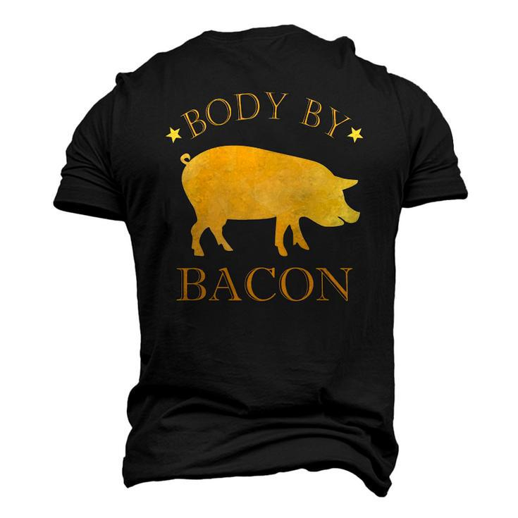 Body By Bacon Bbq Grilling Ham Loving Mens Men's 3D T-Shirt Back Print