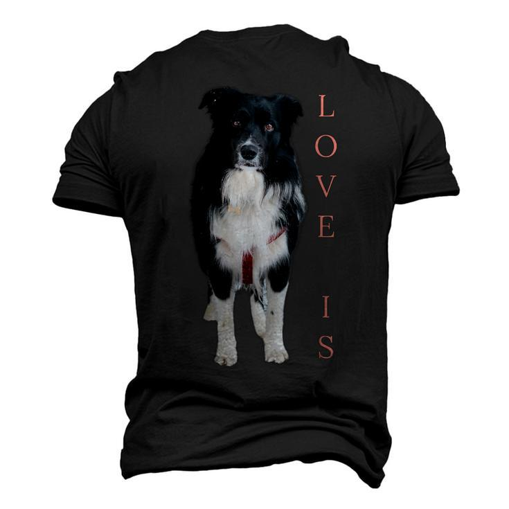 Border Collie Women Men Kids Love Dog Mom Dad Pet Men's 3D T-shirt Back Print