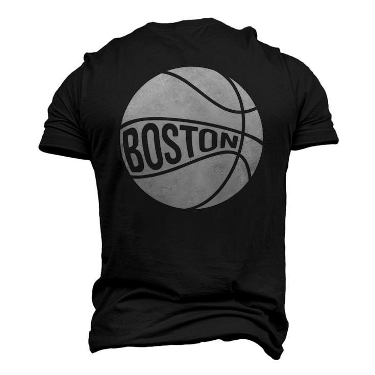 Boston Retro City Massachusetts State Basketball Men's 3D T-Shirt Back Print