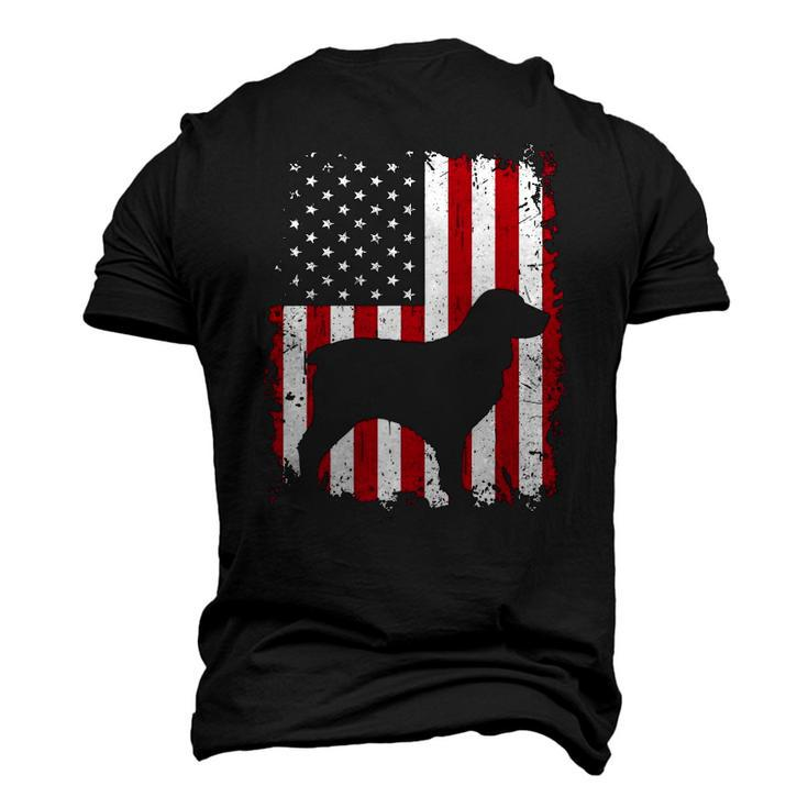Boykin Spaniel 4Th Of July American Usa Flag Dog Men's 3D T-Shirt Back Print