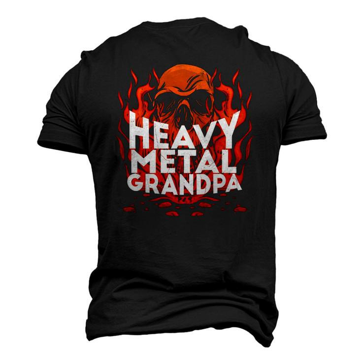 Brutal Heavy Metal Crew Heavy Metal Grandpa Skull On Flames Men's 3D T-Shirt Back Print