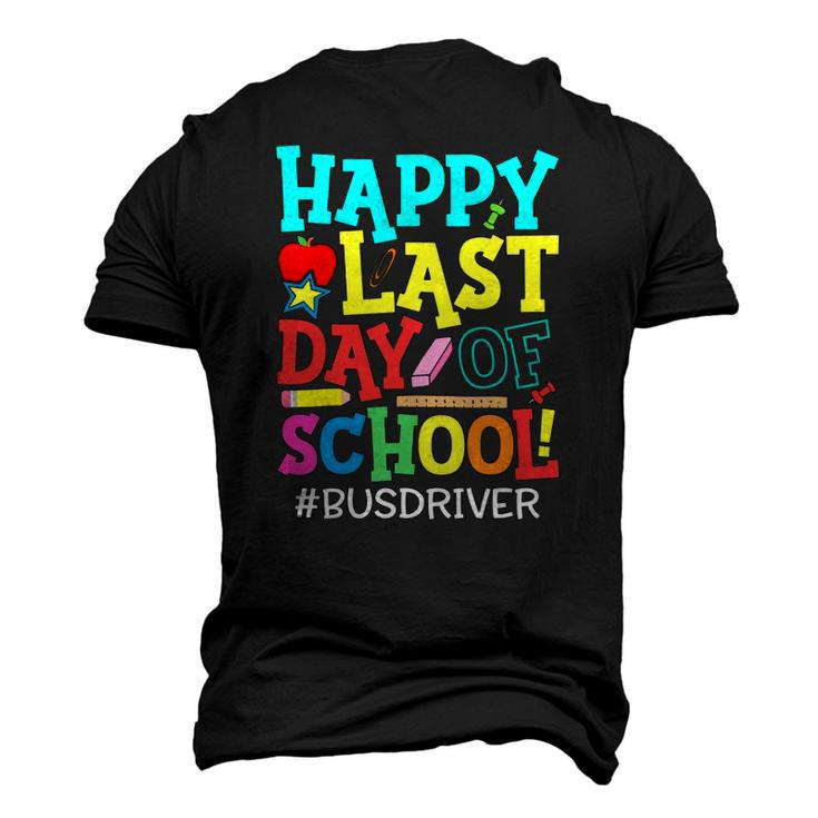 Bus Driver Life Happy Last Day Of School Summer Break Men's 3D T-Shirt Back Print