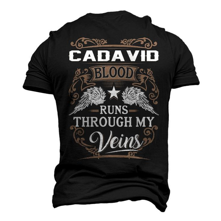 Cadavid Name Cadavid Blood Runs Through My Veins Men's 3D T-shirt Back Print