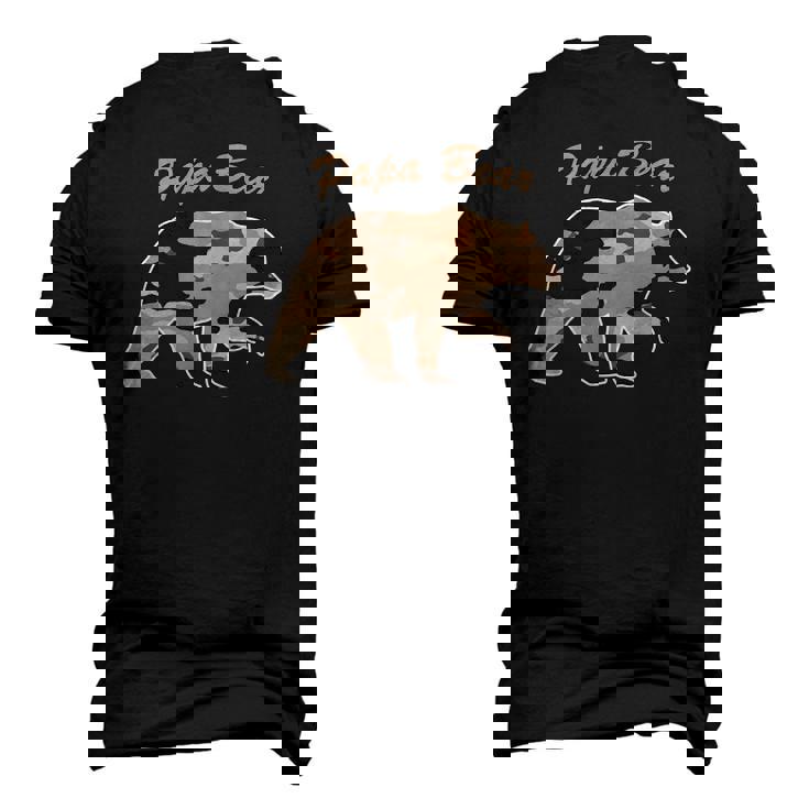 Mens Camouflage Daddy Bear Camo Hunting Papa Bear Men's 3D T-Shirt Back Print
