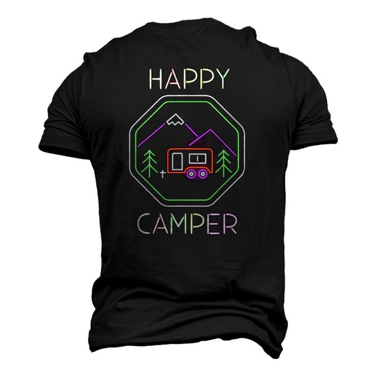 Camper Tee Happy Camping Lover Camp Vacation Men's 3D T-Shirt Back Print