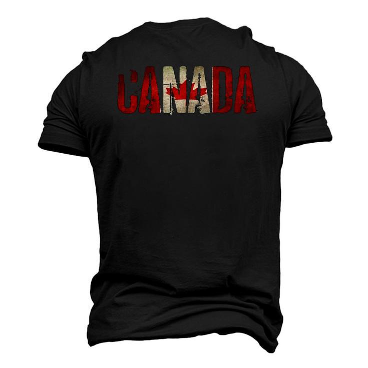Canadavintage Canadian Flag Men's 3D T-Shirt Back Print