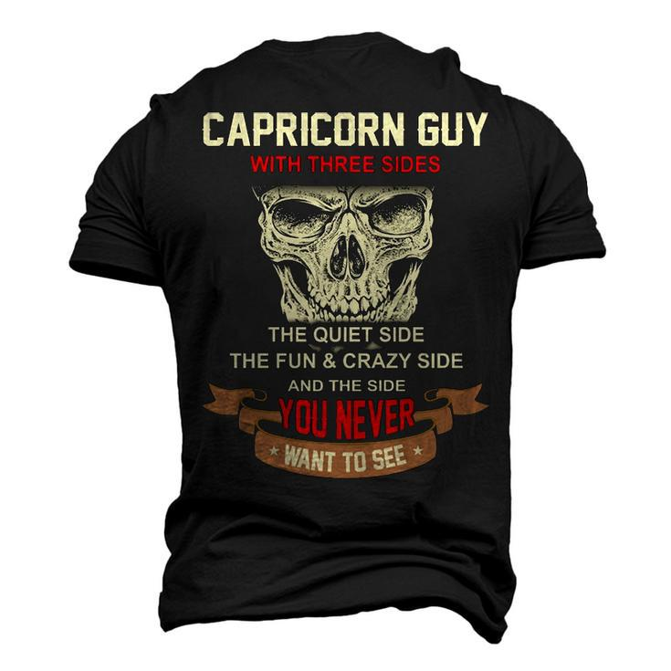Capricorn Guy I Have 3 Sides Capricorn Guy Birthday Men's 3D T-shirt Back Print