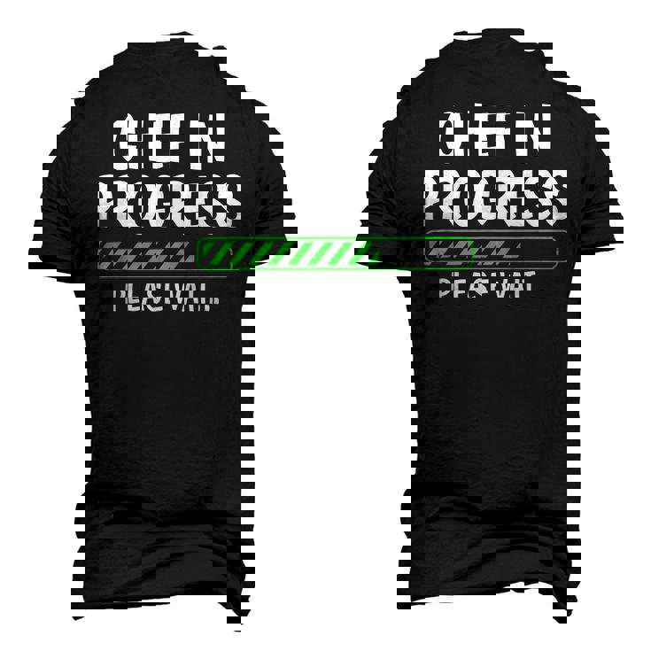Chef In Progress Cook Sous Chef Culinary Cuisine Student Men's 3D T-shirt Back Print