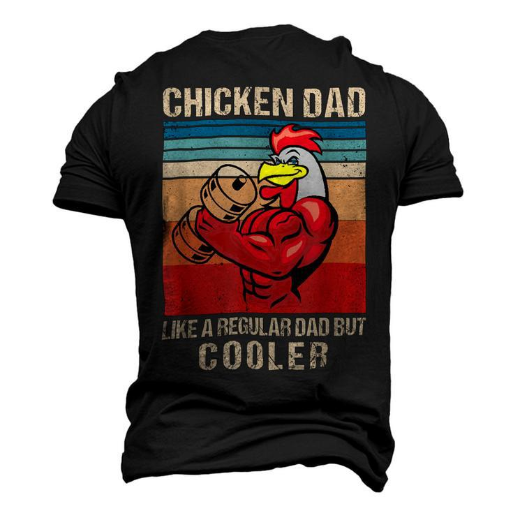 Chicken Chicken Chicken Dad Like A Regular Dad Farmer Poultry Father Day_ V4 Men's 3D Print Graphic Crewneck Short Sleeve T-shirt