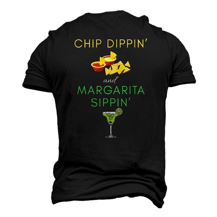 Chip Dippin And Margarita Sippin Cinco De Mayo Men's 3D T-Shirt Back Print