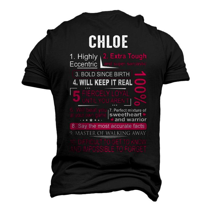 Chloe Name Chloe Name Men's 3D T-shirt Back Print