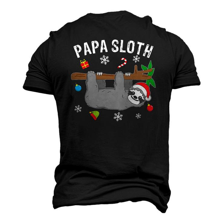 Christmas Sloth Matching Papa Men's 3D T-Shirt Back Print