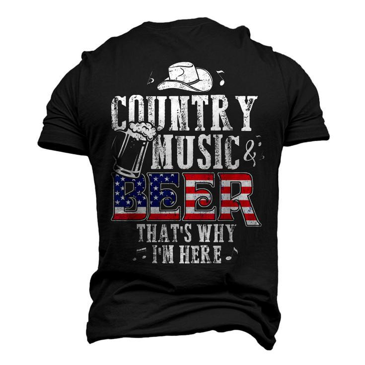 Country Music And Beer Thats Why Im Here T Men's 3D T-shirt Back Print