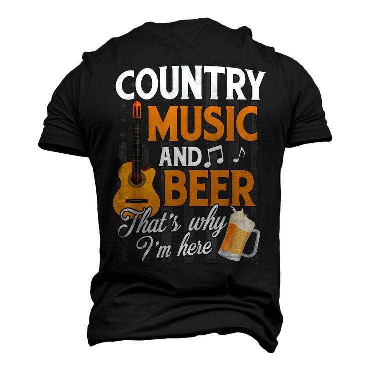 Country Music And Beer Thats Why Im Here Festivals Concert Men's 3D T-shirt Back Print