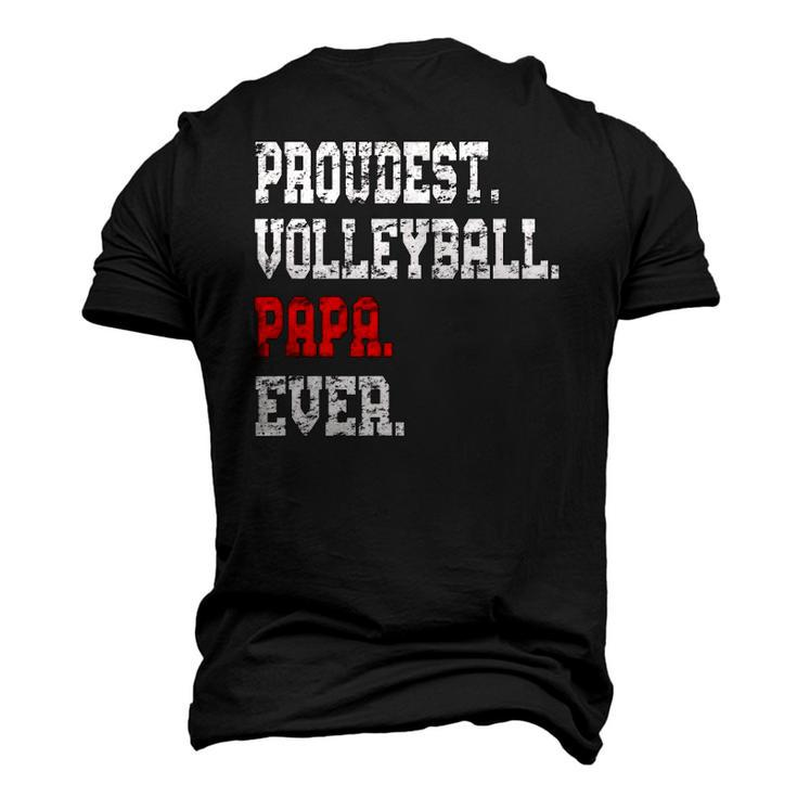 Custom Volleyball Papabest Papa Ever Men's 3D T-Shirt Back Print