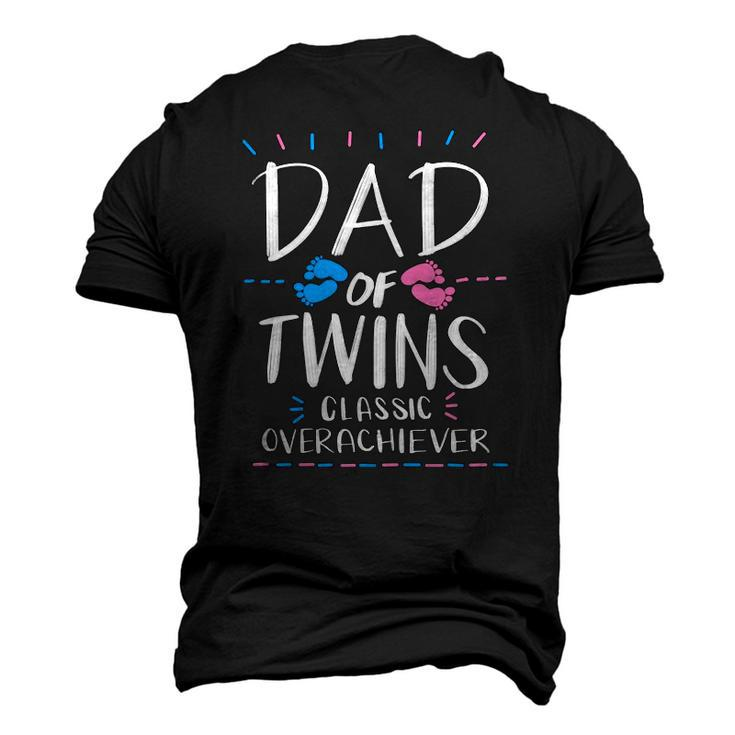 Cute Dad Of Twins Classic Overachiever Parenting Men's 3D T-Shirt Back Print