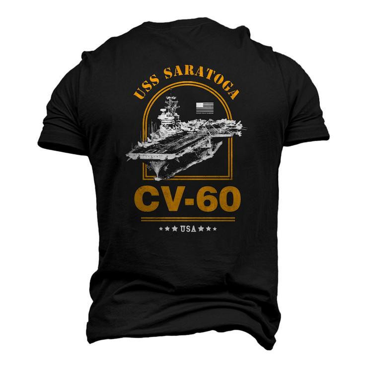 Cv-60 Uss Saratoga United States Navy Men's 3D T-Shirt Back Print
