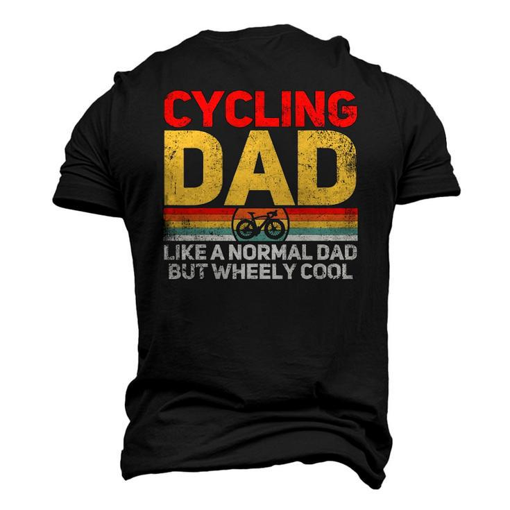 Cycling Cyclist Dad Fathers Day Men's 3D T-Shirt Back Print