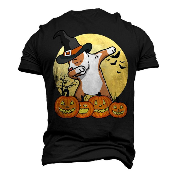 Dabbing Pit Bull Dab Dance Dog Halloween T-Shirt Men's 3D T-shirt Back Print