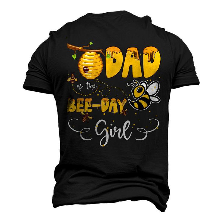 Dad Of The Bee Day Girl Hive Party Birthday Sweet Men's 3D T-shirt Back Print