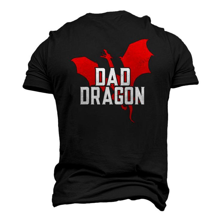 Dad Dragon Lover Fathers Day Men's 3D T-Shirt Back Print