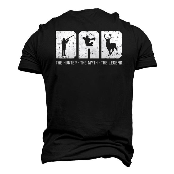 Mens Dad Hunter Myth Legend Hunting Archery Deer Hunter Men Men's 3D T-Shirt Back Print