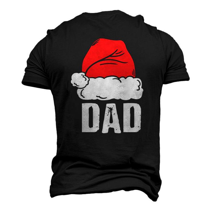 Dad Santa Christmas Matching Pajamas Papa Father Men's 3D T-Shirt Back Print