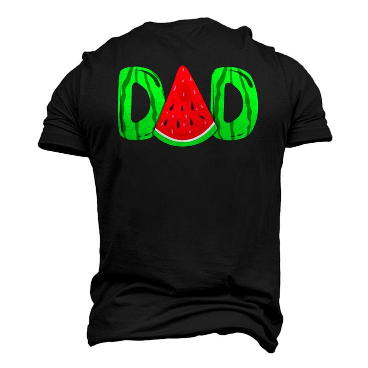 Dad Watermelon Fathers Day Men's 3D T-Shirt Back Print