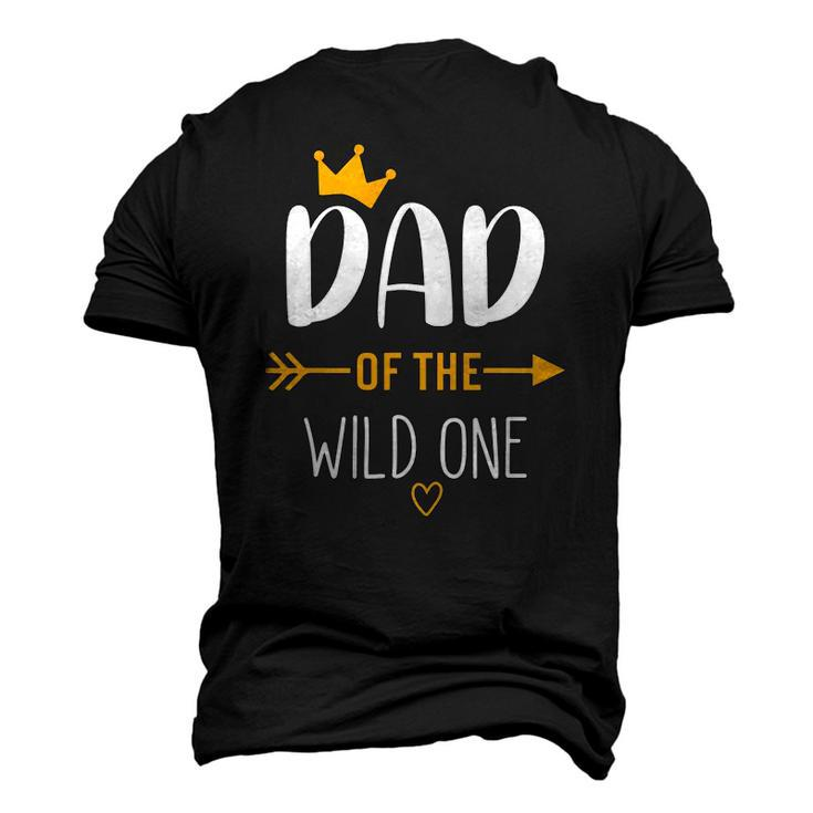 Dad Of The Wild One Fathers Day New Dad Kids For Men Dad Men's 3D T-Shirt Back Print