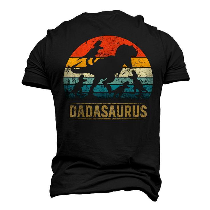 Dada Dinosaur T Rex Dadasaurus 4 Kids Fathers Day Men's 3D T-shirt Back Print