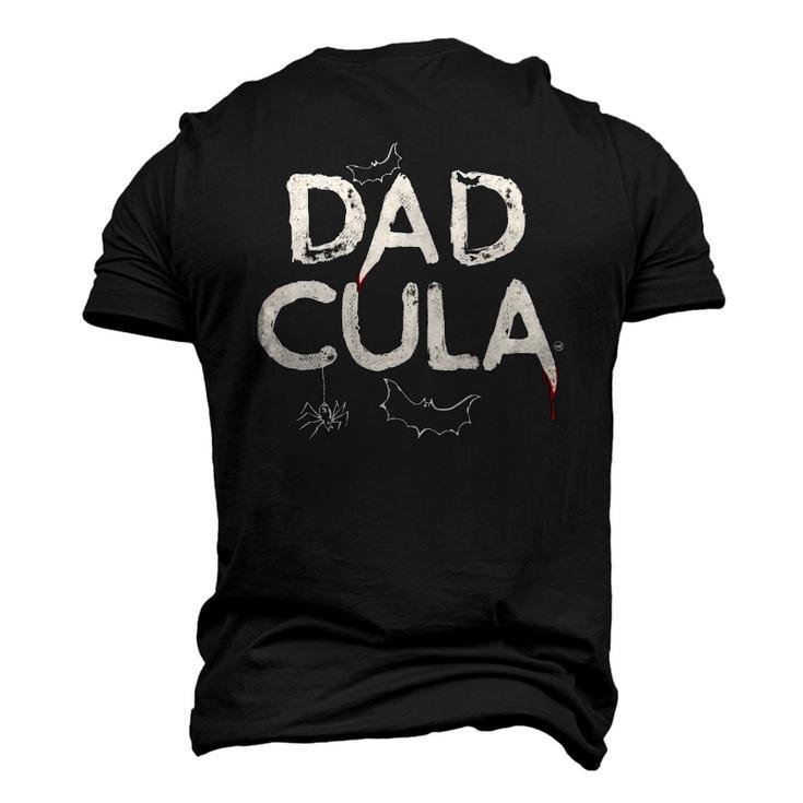Dadcula Monster Vintage Costume Halloween Bat Dad Men's 3D T-Shirt Back Print