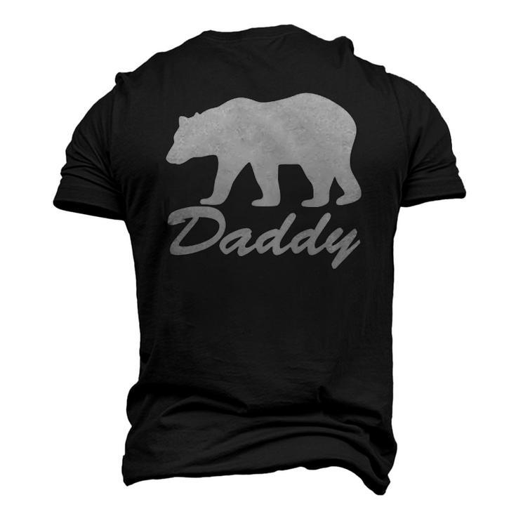 Mens Daddy Bear Distressed Graphic Raglan Baseball Tee Men's 3D T-Shirt Back Print