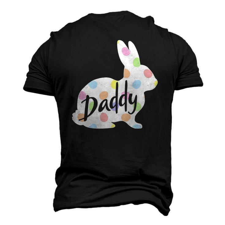 Mens Daddy Bunny Easter Egg Polka Dot Bunny Rabbit Father Dad Men's 3D T-Shirt Back Print
