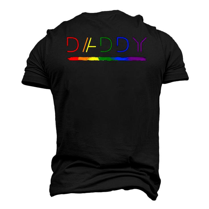 Daddy Gay Lesbian Pride Lgbtq Inspirational Ideal Men's 3D T-Shirt Back Print