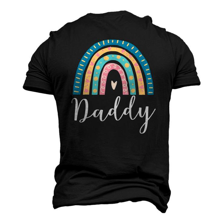 Mens Daddy Rainbow For Men Dad Matching Birthday Men's 3D T-Shirt Back Print