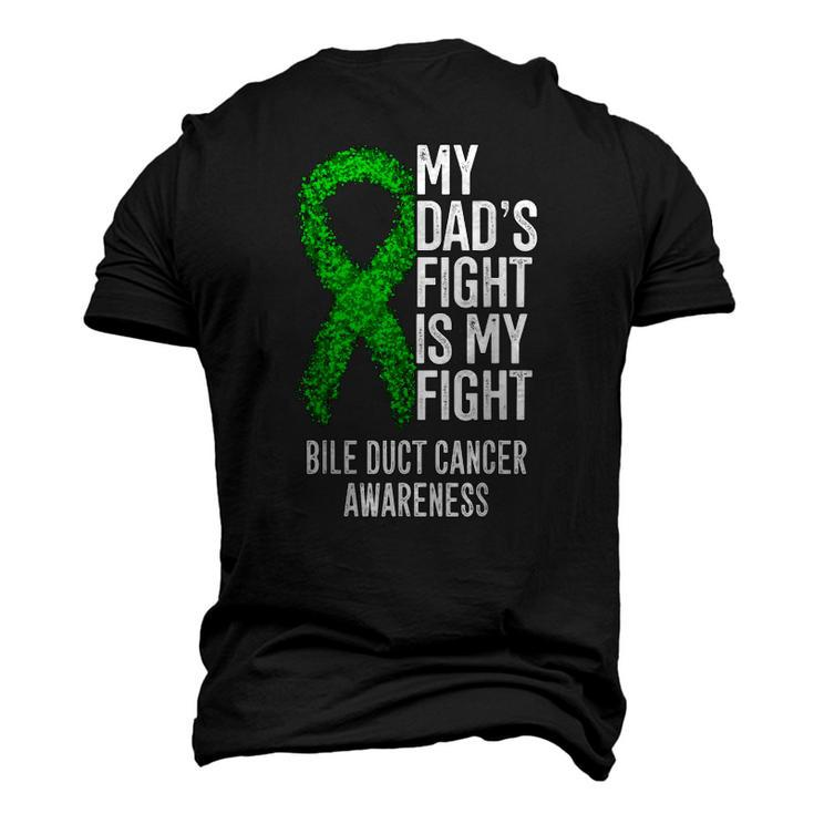 My Dads Fight Is My Fight Bile Duct Cancer Awareness Men's 3D T-Shirt Back Print