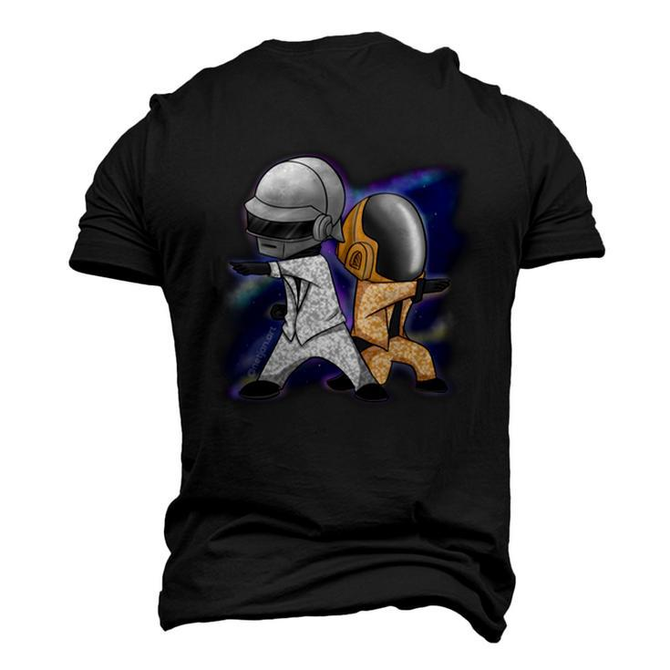 Daft Punk Space Daft Punk Chibi  Men's 3D Print Graphic Crewneck Short Sleeve T-shirt