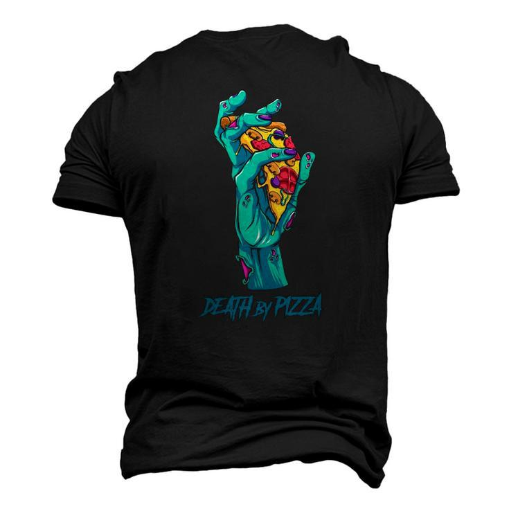 Death By Pizza Pizza Lover Halloween Costume Men's 3D T-Shirt Back Print