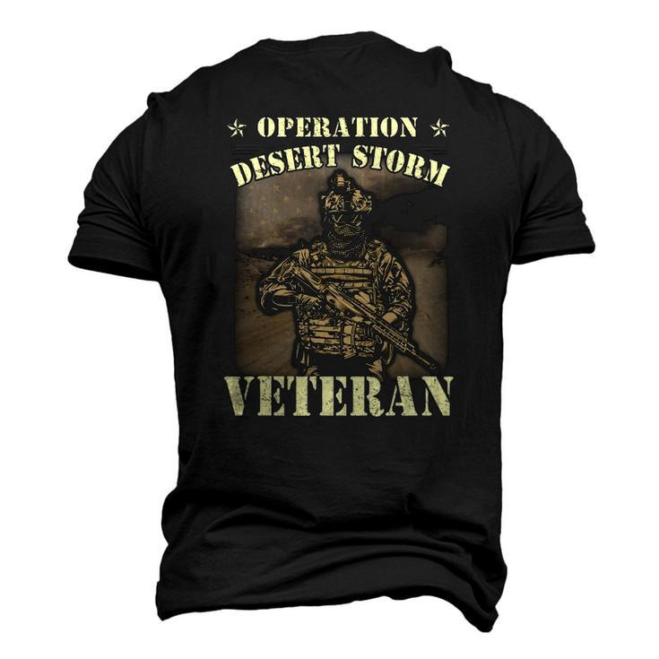 Desert Storm Veteran Pride Us Army Veteran Flag Men's 3D T-Shirt Back Print