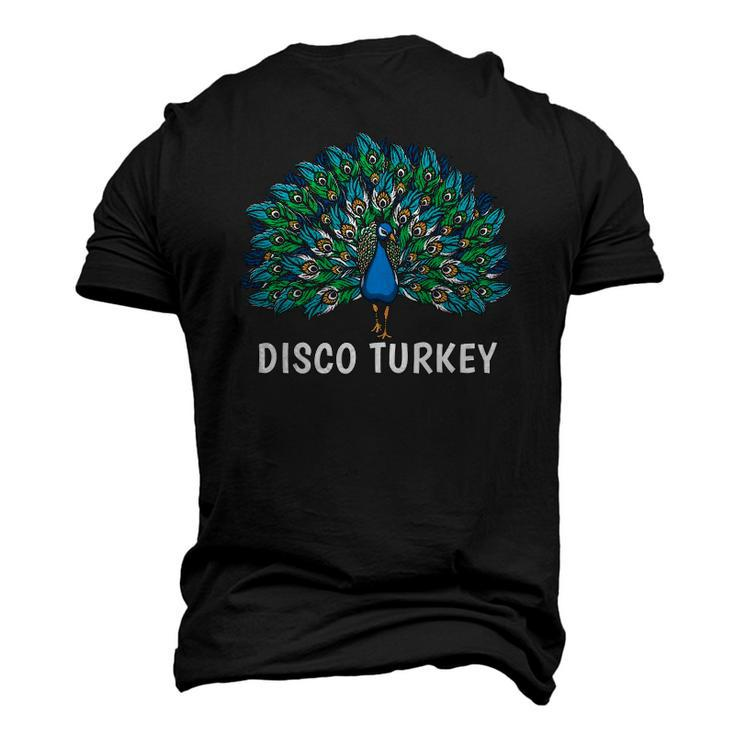 Disco Turkey Cute Peacock For Peacock Lover Men's 3D T-Shirt Back Print