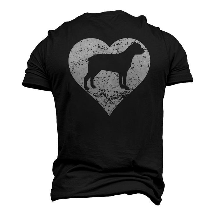 Distressed Cane Corso Heart Dog Owner Graphic Men's 3D T-Shirt Back Print