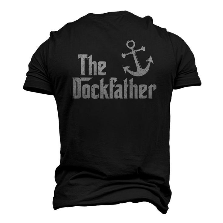 The Dockfather Boating Fishing Boat Dad Captain Boater Men's 3D T-Shirt Back Print