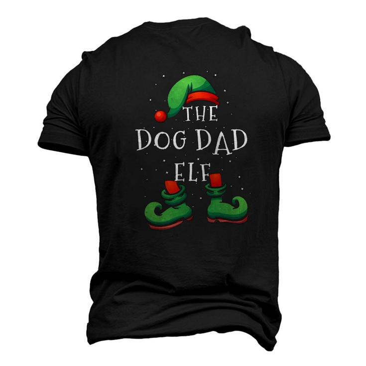 Dog Dad Elf Matching Christmas Pajamas Men's 3D T-Shirt Back Print