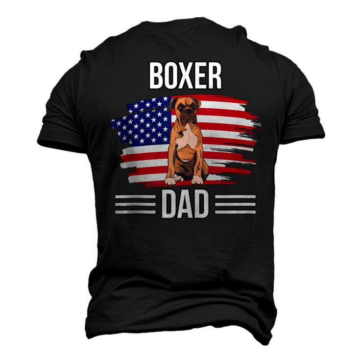 Dog Owner Us Flag 4Th Of July Fathers Day Boxer Dad Men's 3D T-shirt Back Print