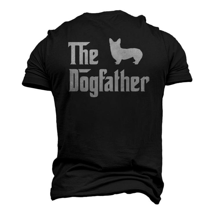 The Dogfather For Corgi Lovers Dad Corgi Men's 3D T-Shirt Back Print