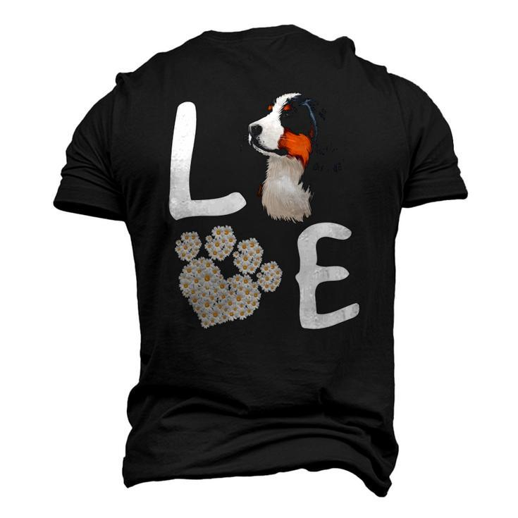 Dogs 365 Love Bernese Mountain Dog Paw Pet Rescue Men's 3D T-Shirt Back Print