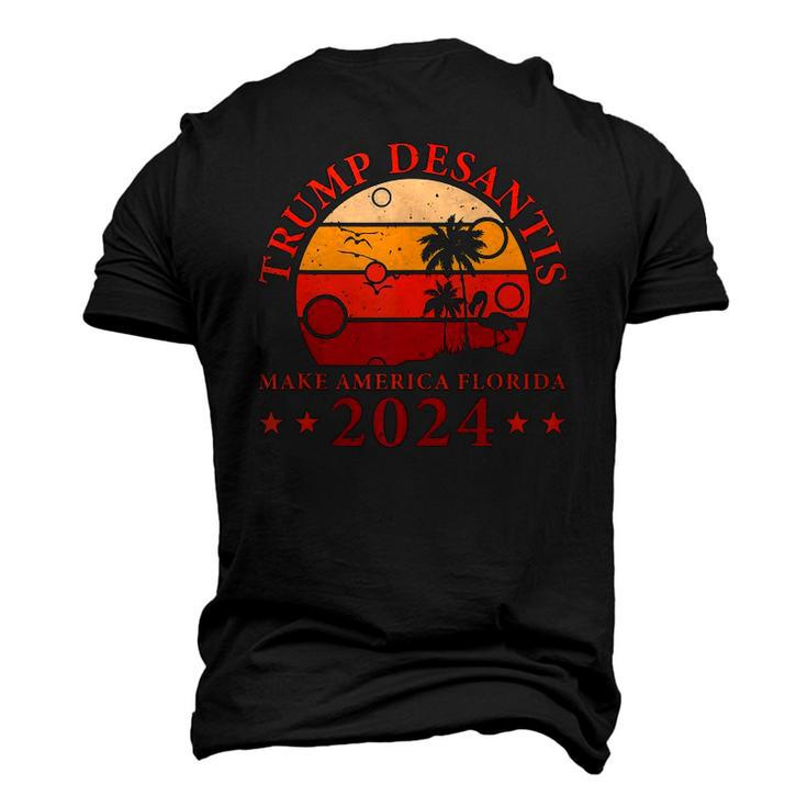 Donald Trump Tee Trump Desantis 2024 Make America Florida Men's 3D T-Shirt Back Print