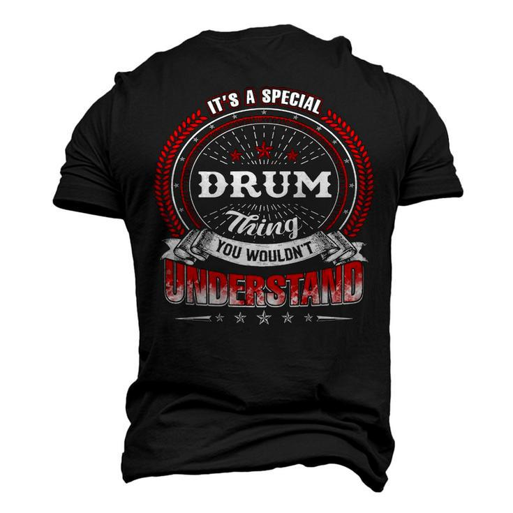Drum Shirt Family Crest Drum T Shirt Drum Clothing Drum Tshirt Drum Tshirt For The Drum Men's 3D T-shirt Back Print